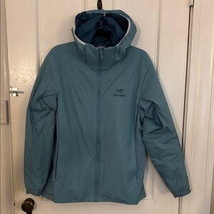 Arc'teryx Teal Blue Hooded Shell Jacket